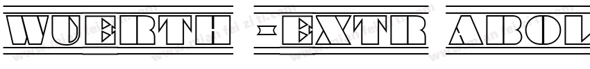 Wuerth -Extr aBol dC字体转换